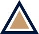 A tan triangle is centered inside a larger, dark blue triangle.