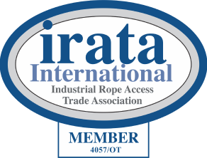 IRATA membership logo with member number 4057/OT.