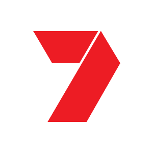 Red abstract geometric design with diagonal lines.