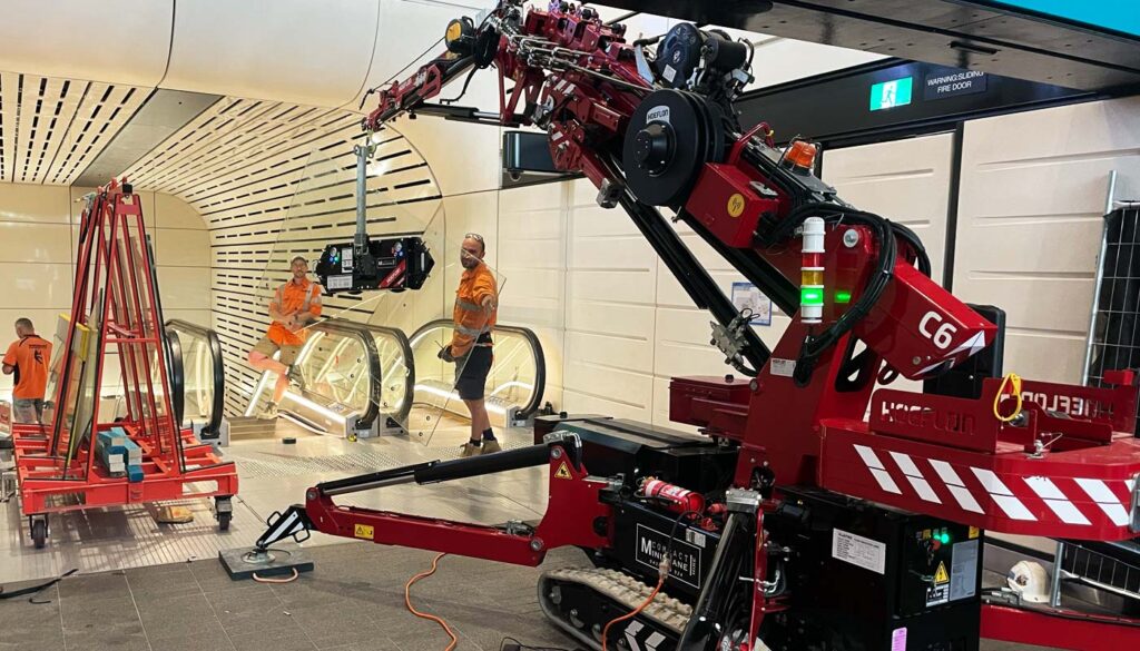 Specialist Height Access Cladding & Glazing Installation at Martin Place Metro Station